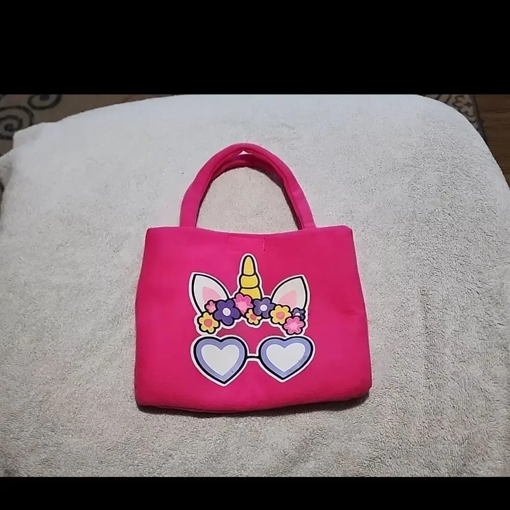 Pink Unicorn Kids Tote Bag